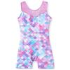 XiaoMoSha Body Ginnastica Artistica Bambina Manica Lunga/Senza Maniche Body Danza Bambina Body Ginnastica Ritmica per Bambine e Ragazze 2-14 Anni