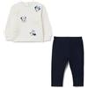OVS KIDS Set felpa pantalone multicolor da bimba in misto cotone regular fit