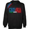 Vestipassioni Felpa Catania Cappuccio Sport Tifosi Ultras Calcio Supporter Made in Italy