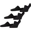 FALKE unisex adulto Cool Kick Invisible 3-Pack calzini fantasmini | con suola ultraleggera in feltro
