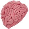 Lilinzhi Cappello a Forma di Cervello Lavorato a Mano All'uncinetto Invernale Caldo Pullover Teschio per Feste Casual Unisex, PK, Taglia Unica