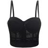Woboren Corsetto da Donna con Reggiseno,Top Corto con Bustino di Strass