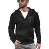 Colorfamily Felpa Personalizzata Cappuccio e Zip Personalizzabile con Logo Ricamo Foto Scritte