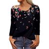 SCBFDI T Shirt Donna Manica Lunga Lavoro Taglia Grossa Vacanza Moderno Morbido Henley Sottile