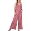 Fecialy Tute da Donna Monopezzi e Tutine da Donna Lunghe a Gamba Larga Pantaloni Lungo Elegante Senza Maniche Jumpsuit