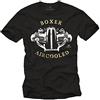 MAKAYA Abbigliamento Moto Uomo - Magliette con Stampa Boxer Motor - T-Shirt Nera