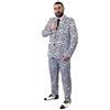 I LOVE FANCY DRESS LTD Costume da Abito Stampa Dalmation con Cravatta Nera - Perfetto Come Un Costume di Halloween - Taglia: Media