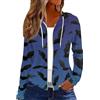 SCBFDI Felpa Donna Zip, Giacca Lunga Donna, Felpa Salotto Manica Lunga Taglia Grossa Primavera Moda Comodo con Zip Adatto Stampa con Cappuccio