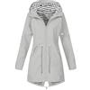 Generico Giacca Softshell Donna Antivento Termico Traspirante Manica Lunga | Impermeabile Pioggia Di Alta Qualità Trekking Moderno Con Cappuccio Giacca Da Donna Leggero Pieghevole Casual