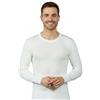 VP PINUCCIO VENEGONI Set 2 Magliette Uomo Lana e Cotone 100% Manica Lunga Termica Bianca