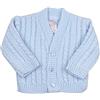 BabyPrem Cardigan per bambini prematuri, lavorato a maglia, in acrilico, con scollo a V, 3-3,6 kg, manica lunga