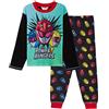 Power Rangers - Pigiama a tutta lunghezza per bambini, con maniche a tronco e pantaloni da notte