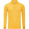Rfmfkkg Polo da golf da uomo, a maniche lunghe, con risvolto, tinta unita, con bottoni