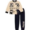 Harry Potter Pigiama per bambini ufficiale Hogwarts, con maglia a maniche lunghe e pantaloni con risvolto, età 6-13 anni