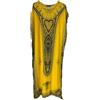 Kiran Fashion Caftano lungo da donna, in cotone, estivo, Dashiki, copertura da spiaggia, taglia unica