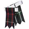 BELGLY Calze da kilt da uomo, con fibbie regolabili, tinta unita e tartan, giarrettiera in lana acrilica a punta