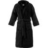 Bassetti Accappatoio con Cappuccio in Cotone Nuovi Colori Uomo Donna Disponibile in Varie Taglie e Colori (G1 Nero, XL)