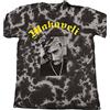 TUPAC SHAKUR Tupac Makaveli - Maglietta Unisex con Logo Grigio Lavaggio Acido 2 Pezzi