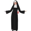 Fun Shack Costume Suora Donna, Costume Halloween Donna | Abito Nero, Copricapo & Collana con Croce, Colletto Bianco, Da Infilare, Perfetto per Halloween, Ideale per Travestirsi