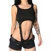 SINROYEE Carino giapponese sexy anime cosplay lingerie tuta babydoll punk senza maniche Teddy body top