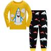 Colobe Pigiama Ragazzo Squalo Astronauta Razzo Cotone Lungo Pyjama Sets Vestiti Bambino Invernale Due Pezzi Impostato Natalizio Regalo per Ragazzi 1-12 Anni