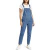 Kdtoll Salopette Donna Jeans in Denim Oversize, Pantaloni Lunghi con Spalline Regolabili e Tasche, Tinta Unita, Stile Casual per Lavoro e Tempo Libero