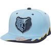 Mitchell & Ness NBA - Berretto Snapback Rising Tide Memphis Grizzlies, Blu, Taglia unica