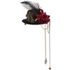 BLESSUME Fermaglio per Capelli da Donna, Stile Vittoriano, Stile Steampunk, Mini Cappello a Cilindro, per Feste e Cocktail
