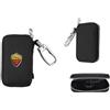 CALCIOGADGETS Portachiavi Roma Ufficiale in Pelle Portachiave Originale Enzo Castellano KEYRM161839