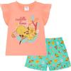 Disney Pigiama Corto da Bambina Re Leone/Lion King in 100% Cotone