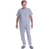 FERRUCCI COMFORT Pigiama Tutone Sanitario Sensibilità Manica Corta 3 Cerniere/Zip Dietro Schiena e Interno Gamba Estivo