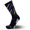 Oxeego Calze Running a Compressione, Termiche, Ossigenanti e Antibatteriche - Calzini Rinforzati da Corsa su Strada e Terreni Misti (Stripes)