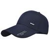 Kangqifen, berretto da baseball unisex, a tesa lunga, 4,3 cm, cappello da camionista con visiera parasole regolabile