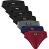 YESWEL Slip Uomo 7 Paia, Cotone Traspirante, Mutande Senza Etichetta, Morbido Elastico in Vita (S-3XL)