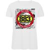 Bughyprint Tshirt Maglia Maglietta Cotone Donna Casual Girocollo Casual Gli Anni 883 Max PEZZALI Vintage Cult Edizione LIMITATISSIMA POCHISSIMI Pezzi Disponibili
