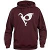 iMage Felpa Cappuccio Unisex Hurricane Polymar Simbolo - Famosi Bordeaux
