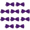 DonDon Set da 10 papillon da uomo 12 x 6 cm già legato e infinitamente regolabile