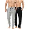 Bonjour Pantaloni lunghi da notte (confezione da due) Pantaloni da pigiama da notte da uomo