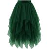 Bridesmay Gonne in Tulle da Donna, Linea ad A, soffice Rete a Strati, Gonna a tutù Lunga per Halloween, Tea Party