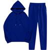 SCBFDI Tuta da Sci Donna, Abbigliamento Palestra Donna, Vestito con Cappuccio Scuola Moda Due Pezzi Autunno Manica Lunga Stirata Tinta Unita Stringa Adatto