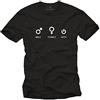 MAKAYA Maglietta informatica - MALE - FEMALE - GEEK - T-shirt Computer Gamer Uomo