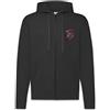 Urban Backwoods Joker Skull II Felpa da Uomo con Cappuccio Zip Hoodie Zipper