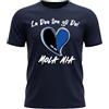 DND DI D'ANDOLFO CIRO T-Shirt Maglia Blu o Nera La dea tra Gli dei Mola Mia per Tifosi Atalanta Calcio celebrativa Champions League 2019-2020 Stampata Direttamente su Tessuto