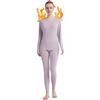 Fomolom Biancheria intima termica per le donne Long Johns Womens pigiama set solido ultra morbido manica lunga strato di base regali con scatola