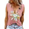Sxkayxr Top Canotta Donna Estiva Grafica Casual Scollo a V Camicetta Donna Sexy T Shirt Donna Senza Maniche Canotte Top Donna Elegante