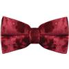 King & Priory Papillon in Velluto Schiacciato Rosso