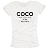 MAKAYA Magliette Divertenti Donna - Coco IS My Mother - T-Shirt con Scritte