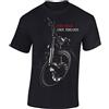 Baddery Maglietta da Motociclista da Uomo - „Chopper One Man One Engine" | Maglietta da moto per motociclisti e biker