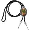 PATIKIL Bolo Tie Per Uomini Cravatta Western In Pelle Cowboy Marmo | Collana Bolo Tie In Agata Cravatta Con Corda In Pelle Bovina, Per Donne Uomini Costume Accessori Vintage Tradizionali
