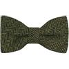 King & Priory Papillon Color Verde Cetriolo & Nero con Disegno a Spina di Pesce,